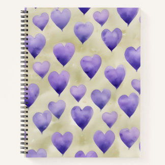 Corazones de Agua y Violeta Notizbuch