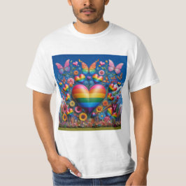 Corazones de Arcoíris: Celebrando el Orgullo LGBTQ T-Shirt
