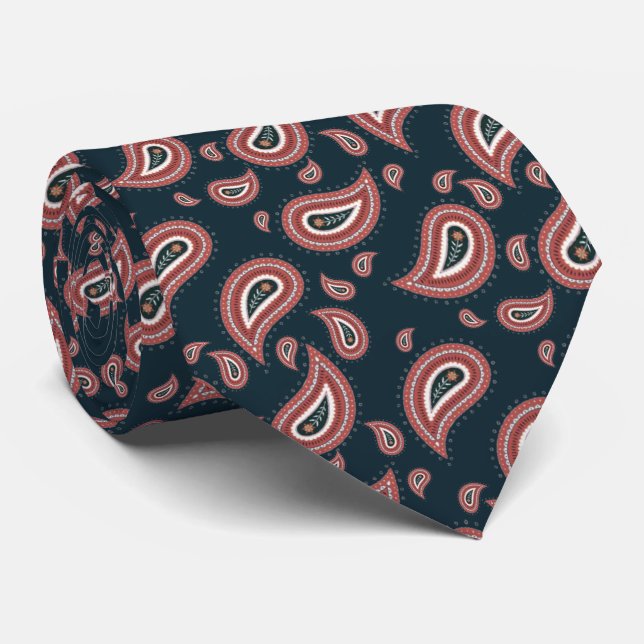 Corbata elegante azul a gris krawatte (Gerollt)