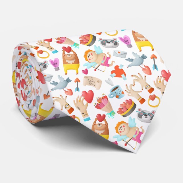 Corbata San Valentín Krawatte (Gerollt)