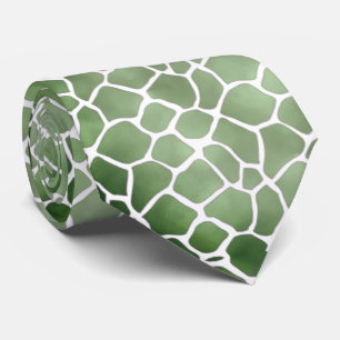 Corbata verde con blanco krawatte