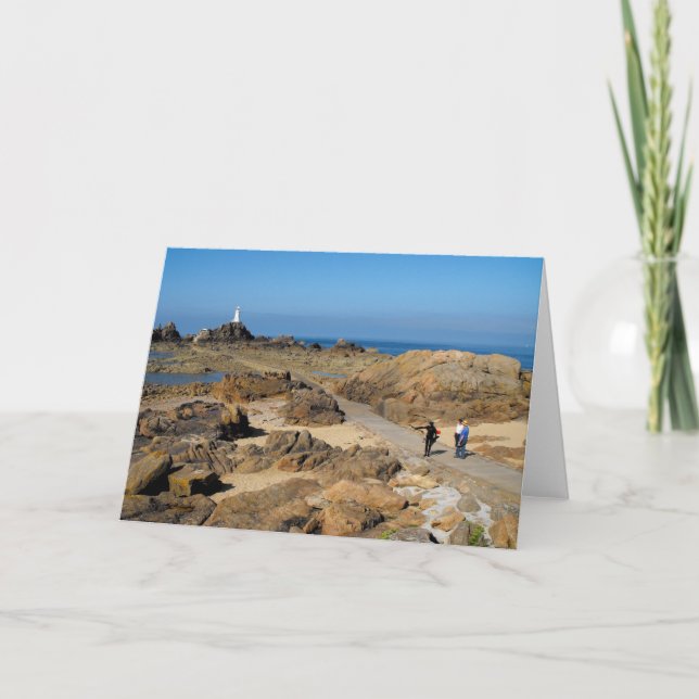 Corbiere Lighthouse Feiertagskarte (Vorderseite)