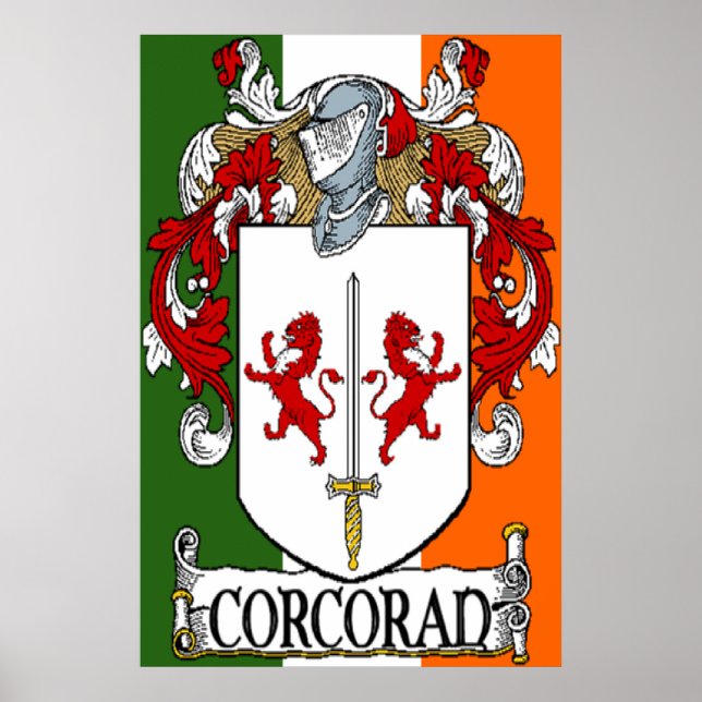 Corcoran Coat of Arms Print Poster (Vorne)