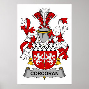 Corcoran-Familienwappen Poster