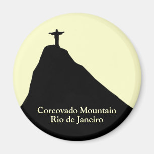Corcovado-Berg . Rio de Janeiro Magnet
