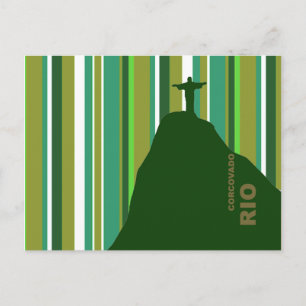 Corcovado Christ Rio Brasil Postkarte