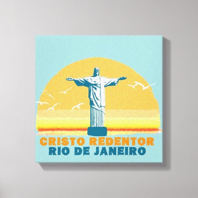 Corcovado - Rio - Brasil Leinwanddruck (Vorderseite)