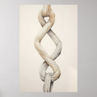 Cord Of 3 Strands Art Christian Wedding Print Poster
