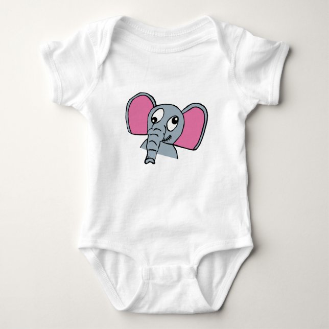 Cordelia Elephant Baby One-sie Baby Bodysuit Baby Strampler (Vorderseite)