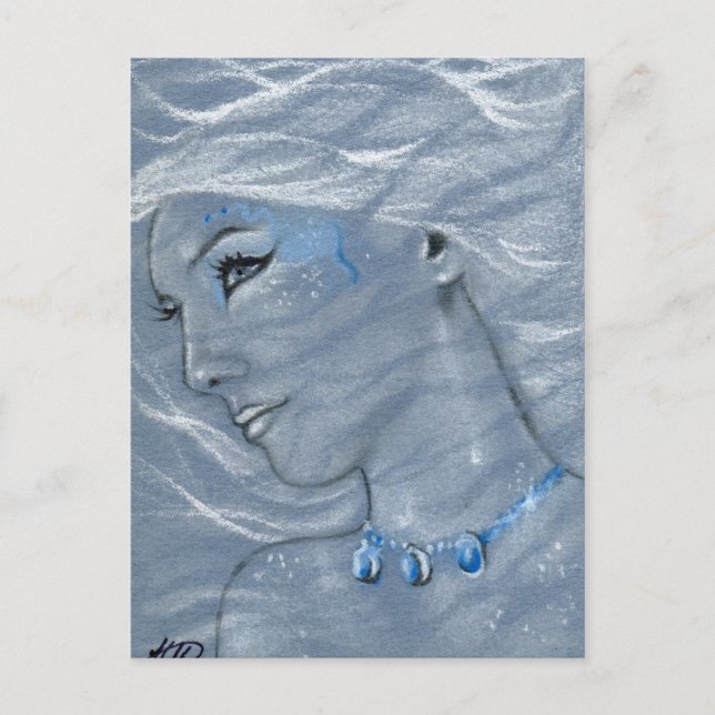 Cordelia Mermaid Postcard Postkarte (Vorderseite)