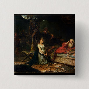 Cordelia und König Lear (Öl auf Leinwand) Button