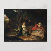 Cordelia und König Lear (Öl auf Leinwand)