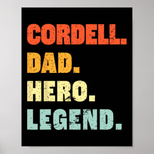 Cordell Vater Hero Legend Personalisierter Individ Poster