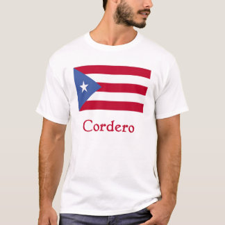Cordero Puertorikaner-Flagge T-Shirt