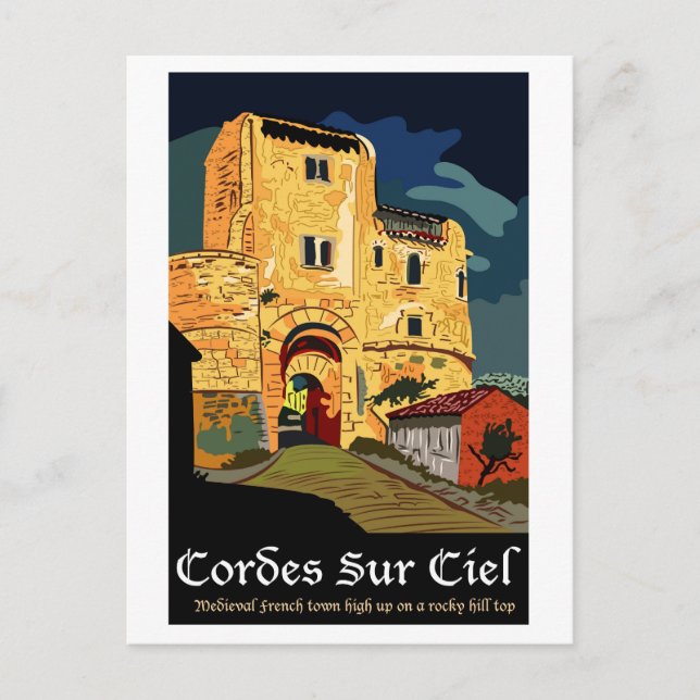 Cordes Sur Ciel Postkarte (Vorderseite)