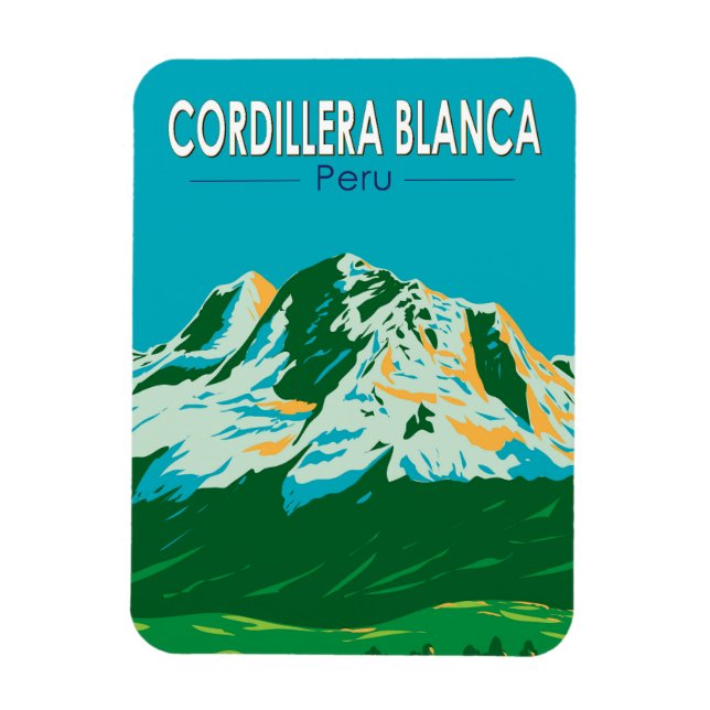 Cordillera Blanca Peru Kunst, Dichtung und Musik V Magnet (Vertikal)