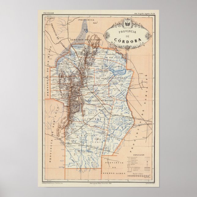 Cordoba, Argentinien Poster (Vorne)