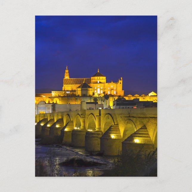 Cordoba in der Nacht Postkarte (Vorderseite)