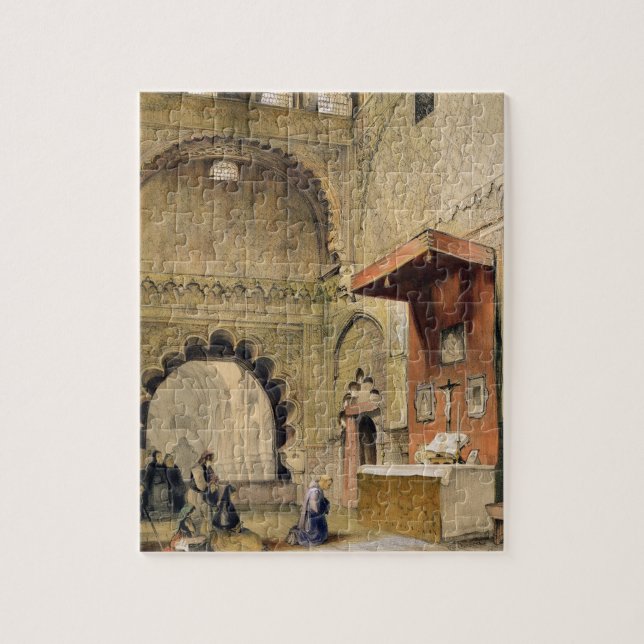 Cordoba: Mönch, der an einem christlichen Altar in Puzzle (Vertikal)