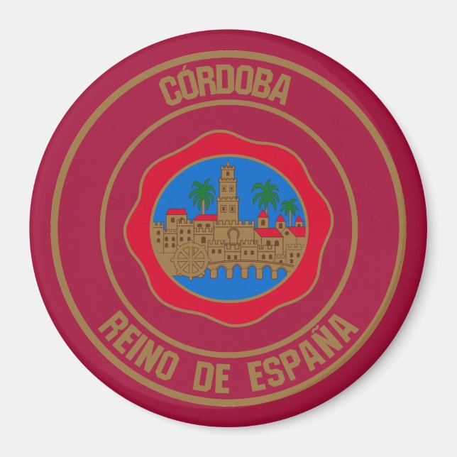 Córdoba RundEmblem Magnet (Vorne)