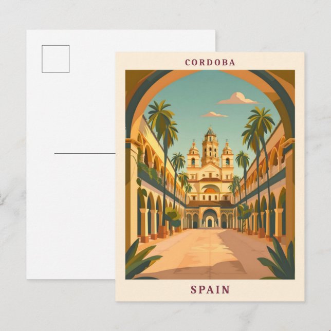 Cordoba Spanien Elegante Postkarte (Vorne/Hinten)