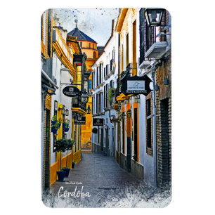 Cordoba Straße -Spanien Postkarte Magnet
