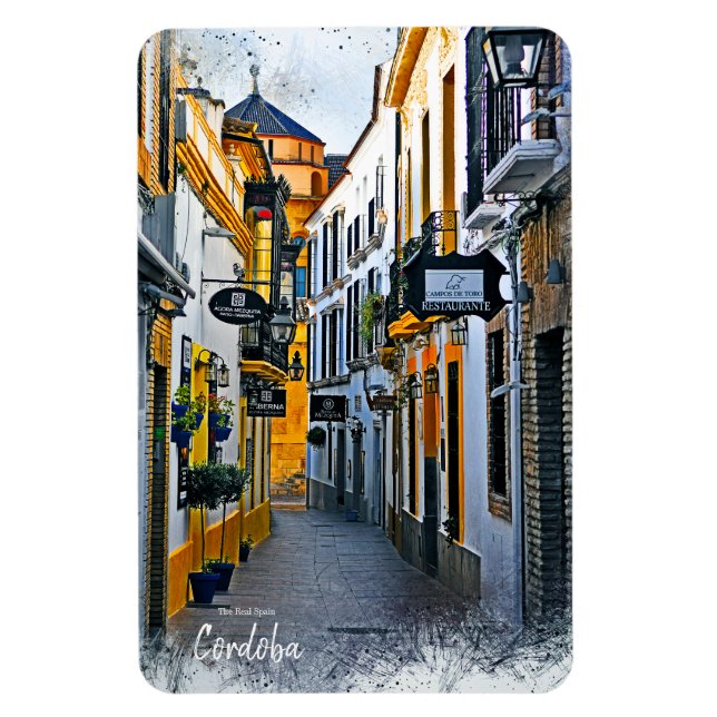 Cordoba Straße -Spanien Postkarte Magnet (Vertikal)