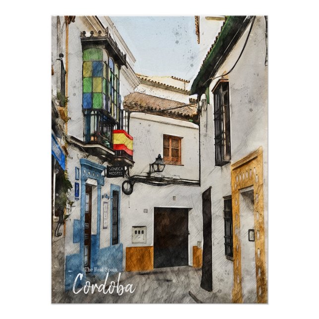 Cordoba Street - Spanien Poster (Vorderseite)