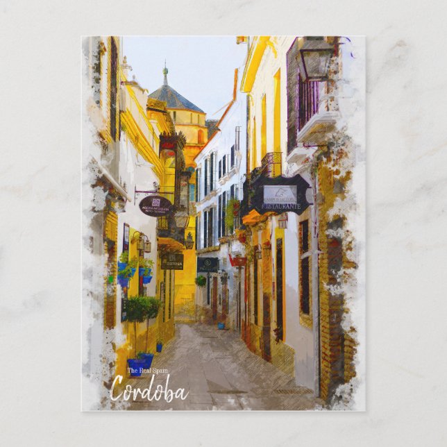 Cordoba Street - Spanien Postkarte (Vorderseite)