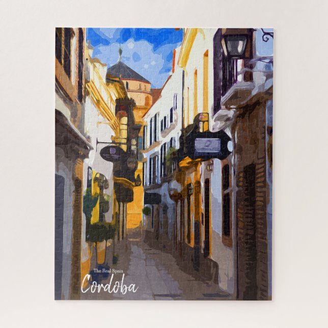 Cordoba Street - Spanien Puzzle (Vertikal)