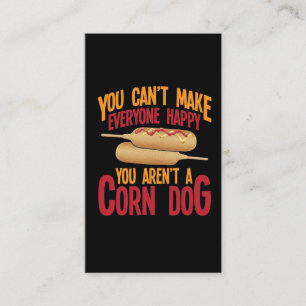 Cordog Stick Fast Food Lover Mais Hot Dog Visitenkarte