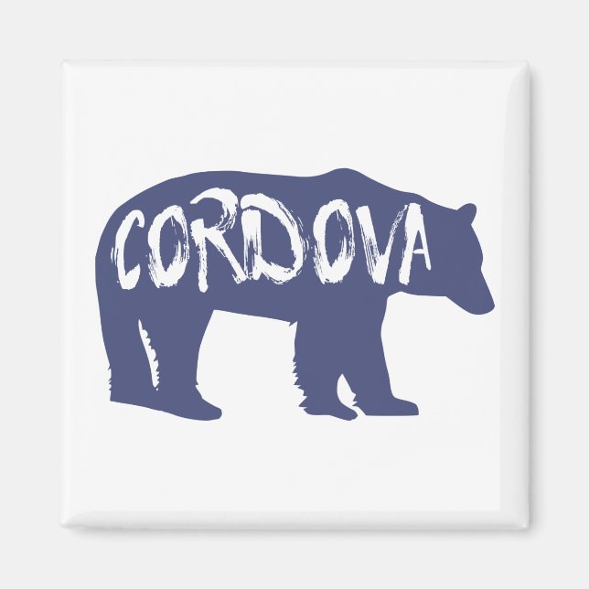 Cordova Alaska Bear Magnet (Vorne)