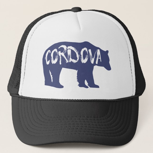 Cordova Alaska Bear Truckerkappe (Vorderseite)