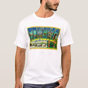 Cordova, Alaska - große Buchstabe-Szenen T-Shirt