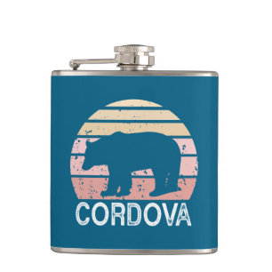 Cordova Alaska Retro Bär Flachmann