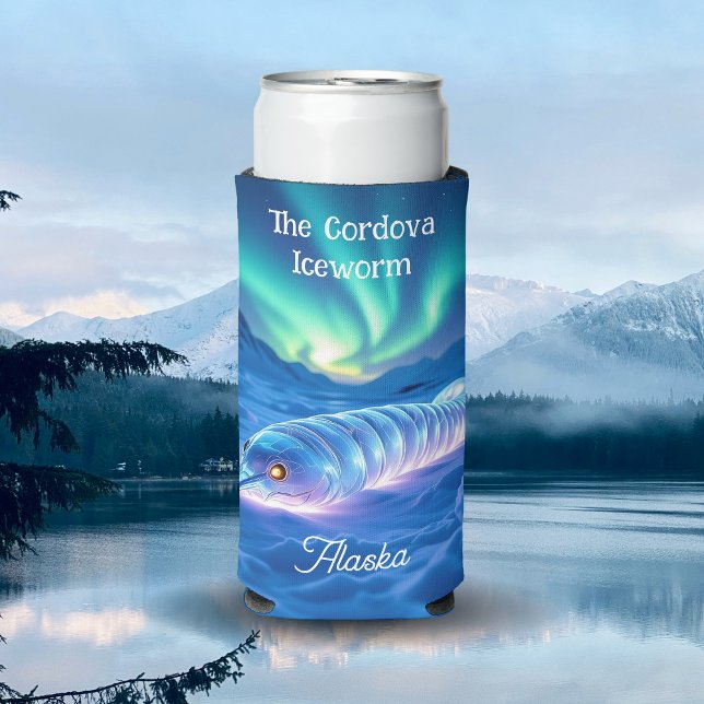 Cordova Iceworm Alaska Keepsake Souvenir  Selters Dosenkühler (Von Creator hochgeladen)