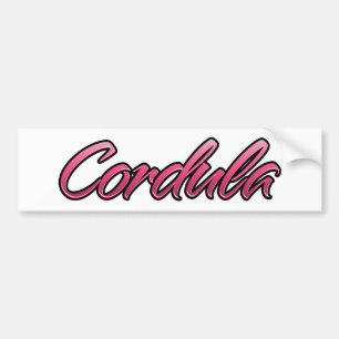 Cordula verblasste pink Aufkleber Sticker Autoaufkleber