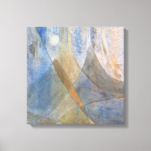 Corduroy Alpen Aquarellbahn Art Print Leinwanddruck