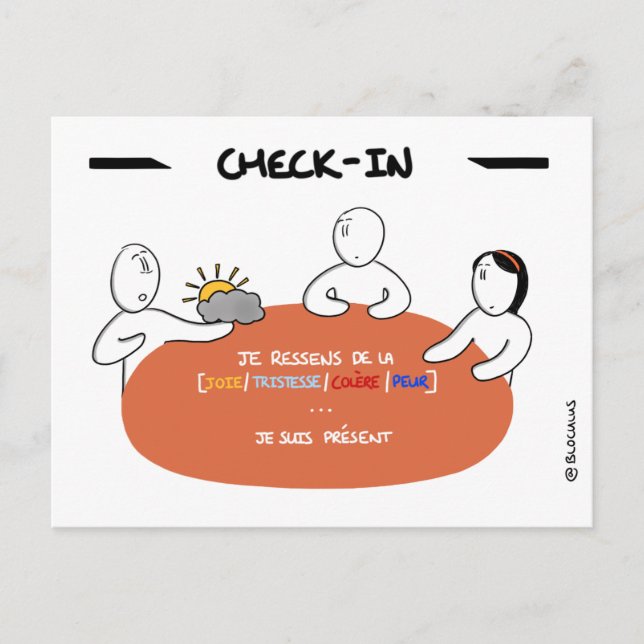 Core Protocol - Check-in Postkarte (Vorderseite)