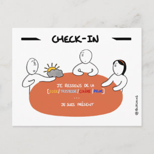 Core-Protocol-Karte: Check-In Postkarte