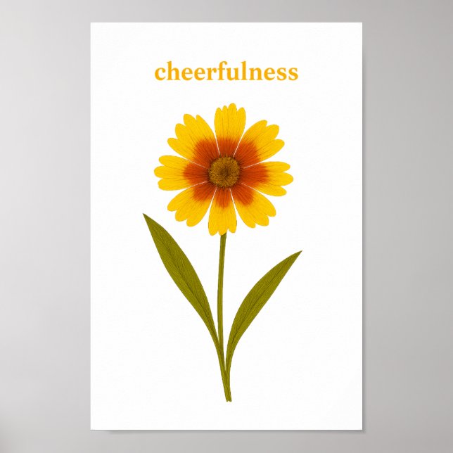 Coreopsis — Fröhlichkeit Poster (Vorne)