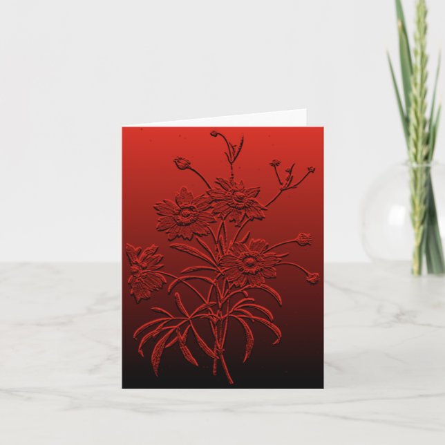 Coreopsis leeres Notecard Karte (Vorderseite)
