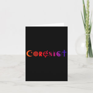 Coresists Shirt Resist Hate Anti-Faschist #resists Karte