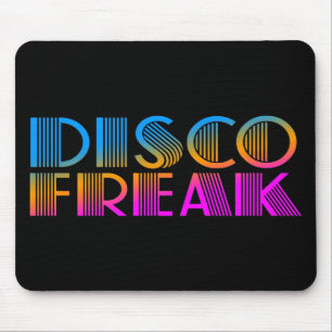 COREY TIGER 1980er RETRO-DISCO-FREAK MULTICOLOR Mousepad