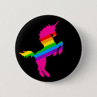 COREY TIGER 1980er RETRO VINTAG UNICORN RAINBOW Button