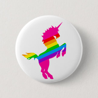 COREY TIGER 1980er RETRO VINTAG UNICORN RAINBOW Button