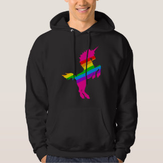 COREY TIGER 1980er RETRO VINTAG UNICORN RAINBOW Hoodie
