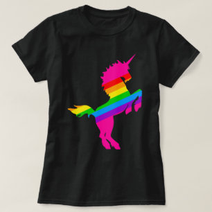 COREY TIGER 1980er RETRO VINTAG UNICORN RAINBOW T-Shirt