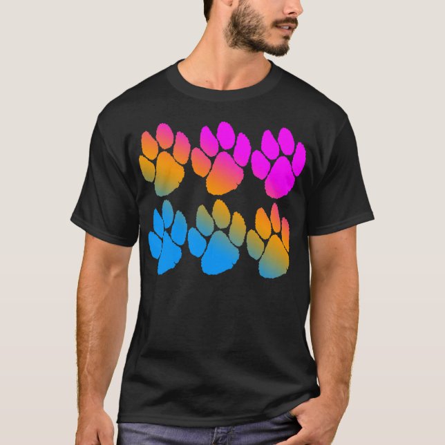 COREY TIGER 1980s MULTI TIGER TRACKS T-Shirt (Vorderseite)