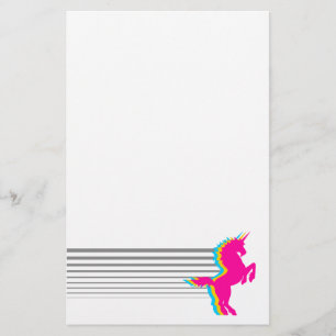COREY TIGER 1980s RETRO VINTAG UNICORN Briefpapier